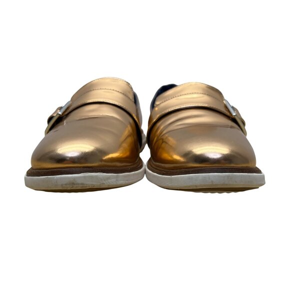 Cole Haan Women’s Rose Gold Metallic Leather Grandevolution Loafers Size 8.5 - Picture 2 of 8